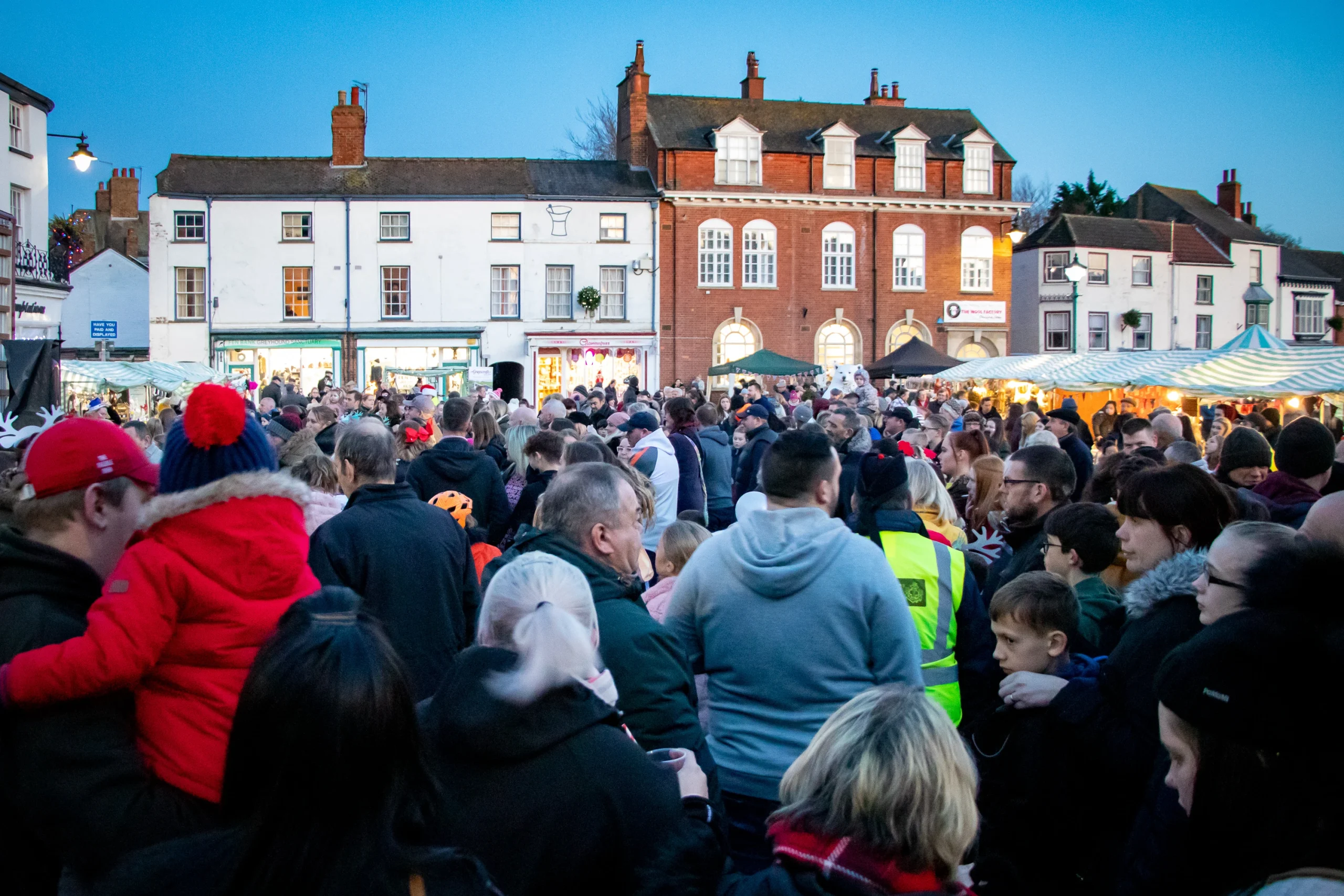 Alford Christmas Spectacular 2019 Crowded Market Place